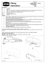 Preview for 1 page of Witter F181AU Fitting Instruction