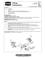 Preview for 1 page of Witter HY55U Fitting Instructions