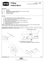 Witter SK29U Fitting Instructions preview