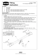 Preview for 1 page of Witter VW82U Fitting Instruction