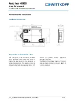 Preview for 3 page of Wittkopp Anchor 4000 Series Installer Manual