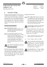 Preview for 12 page of WITTUR CSGB-01 Operating Instructions Manual