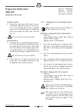 Предварительный просмотр 21 страницы WITTUR USG-25P Operating Instructions Manual