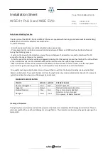 Preview for 5 page of WITTUR WSE 81 PLUS Series Installation Sheet