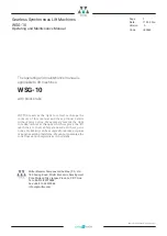 Preview for 2 page of WITTUR WSG-10 Operating And Maintenance Manual