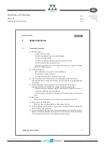 Preview for 72 page of WITTUR WSG-SF Series Operating Instructions Manual