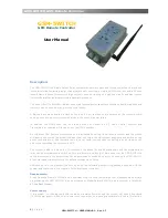 Witura GSM-SWITCH User Manual preview