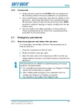 Preview for 21 page of wiwa AIRLESS 270 Operation Manual