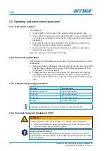 Предварительный просмотр 14 страницы wiwa HERKULES PFP Operation Manual