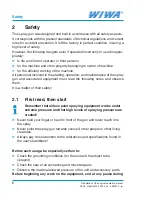 Preview for 6 page of wiwa OPTIMA 2100 Operation Manual