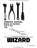 Wizard WAR500A Owner'S Manual preview