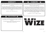 Предварительный просмотр 10 страницы Wize A55VPL Instruction Manual