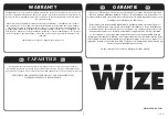 Preview for 5 page of Wize CA8XD Instruction Manual