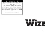 Предварительный просмотр 11 страницы Wize VW46G3 Instruction Manual