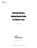 Предварительный просмотр 1 страницы Wiznet W5100S-EVB-Pico Getting Started Manual