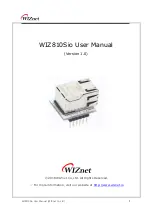 Preview for 1 page of Wiznet WIZ810Sio User Manual