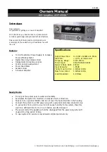 Preview for 5 page of WJG AMP-400BL Owner'S Manual