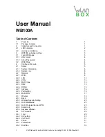 Wlan BOX WB100A User Manual предпросмотр