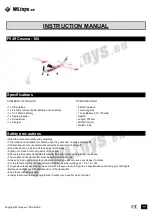 WLtoys F949 Cessna -182 Instruction Manual preview