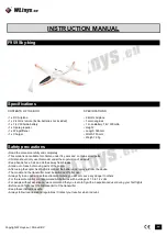 WLtoys F959 Sky-king Instruction Manual preview