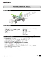 Preview for 1 page of WLtoys v676 mini ufo Instruction Manual