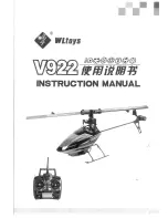 WLtoys V922 Instruction Manual предпросмотр