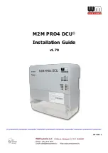 WM Systems M2M PRO4 DCU Installation Manual preview