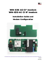 WM Systems WM-E3S 4G CI Installation Manual preview