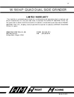 Preview for 3 page of WM W-1904-P Operator'S Manual