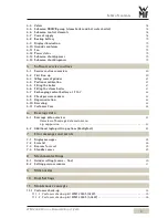 Preview for 3 page of WMF 2000 S Service Manual