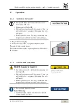 Preview for 23 page of WMF 9468 Series User Manual