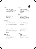 Preview for 3 page of WMF KUCHENminis 230560 Instruction Manual