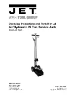 Preview for 1 page of WMH Tool Group 454222K Operating Instructions And Parts Manual