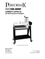 Preview for 1 page of WMH Tool Group PERFORMAX 22-44 Plus Owner'S Manual