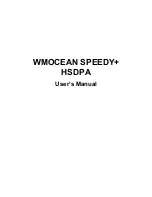 WMOCEAN SPEEDY+ User Manual preview