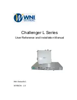 WNI Global Challenger L Series User Reference And Installation Manual предпросмотр