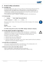 Preview for 20 page of WNT MNG rectangular Installation And Operating Instructions Manual