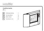 Предварительный просмотр 1 страницы wodtke FT 1 Operating Manual