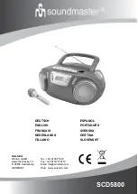 WOERLEIN Soundmaster SCD5800 Manual preview