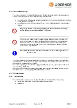 Preview for 9 page of WOERNER 612345/1 Translation Of The Original Operation Manual