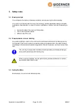 Preview for 16 page of WOERNER 612345/1 Translation Of The Original Operation Manual