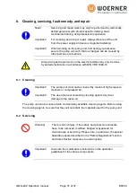 Предварительный просмотр 31 страницы WOERNER DE102011087221 Translation Of The Original Operation Manual