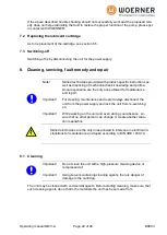 Предварительный просмотр 22 страницы WOERNER GMV-A Translation Of The Original Operation Manual