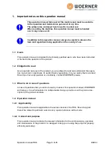 Предварительный просмотр 5 страницы WOERNER PEK Translation Of The Original Operation Manual