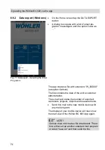 Предварительный просмотр 72 страницы Wöhler BC 600 Operating Manual