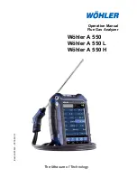 Preview for 1 page of Wohler A 550 Operation Manual