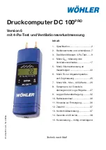 Wohler DC 100PRO Manual preview