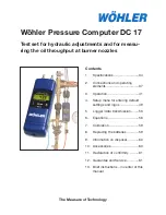 Предварительный просмотр 33 страницы Wohler DC 17 User Manual