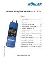 Preview for 1 page of Wohler DC 2000PRO User Manual