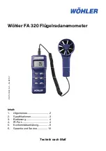 Preview for 1 page of Wohler FA 320 Manual